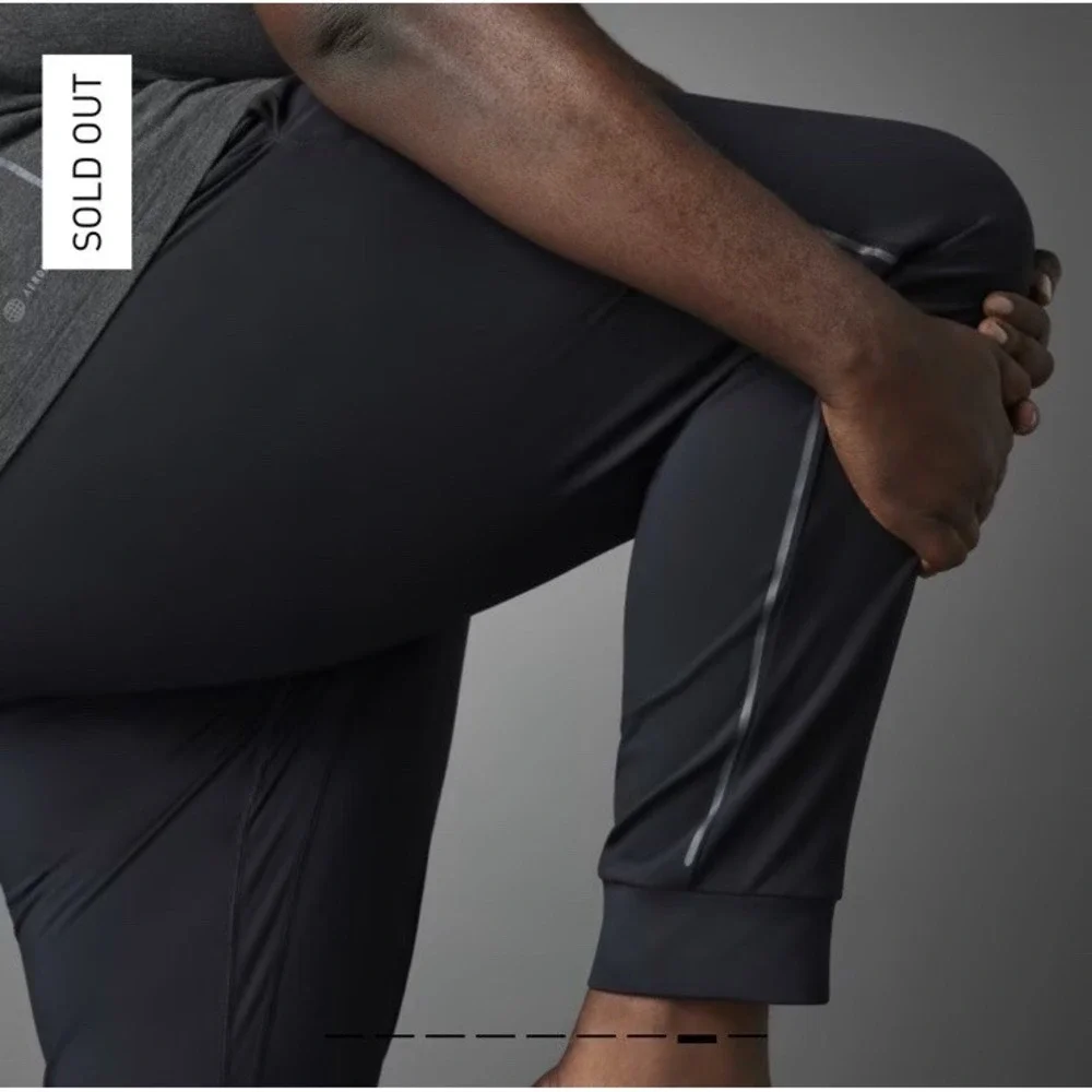 $70 NWT Adidas Aeroready Training Yoga Black Pants Men's Size Large Black HZ6319 - Picture 4 of 15